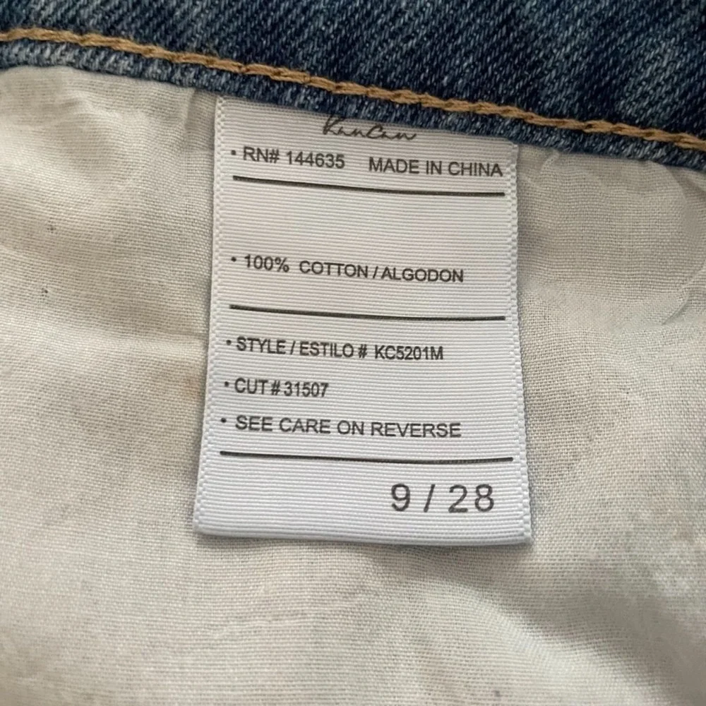 KANCAN Medium Wash Amy High Rise Mom Fit Distressed Punk Rock Ladies Jeans, 9/28